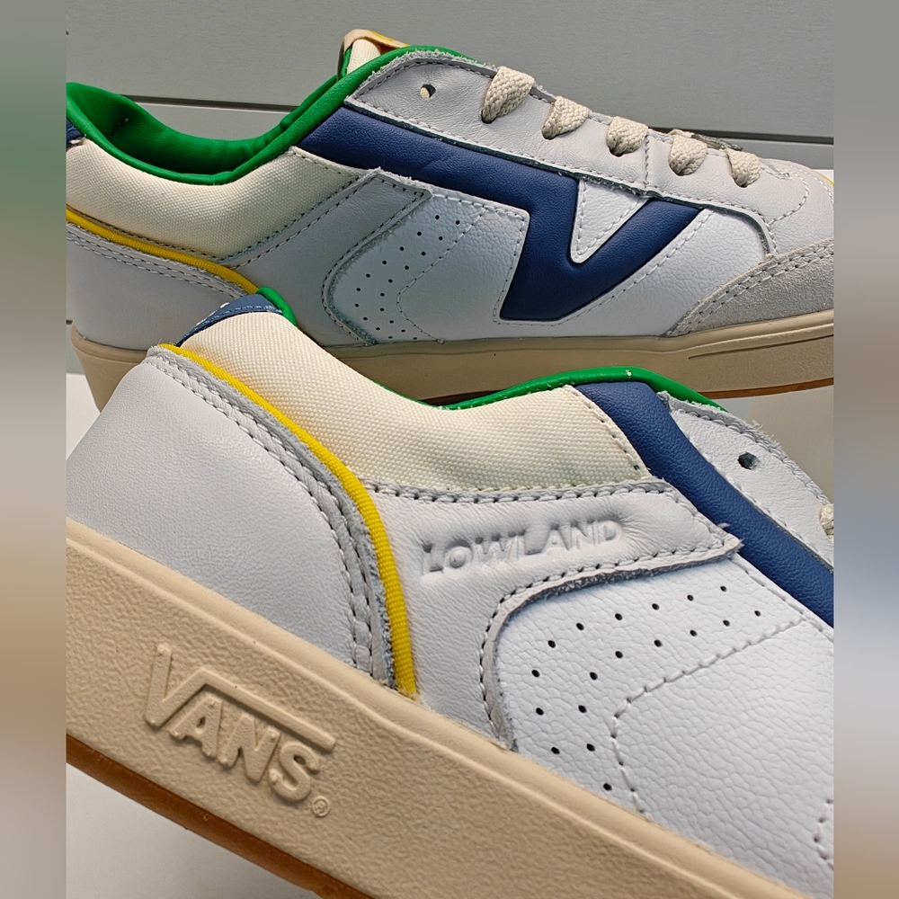 Vans Lowland CC JMP SERIO Collection Multicolor Navy Green Sneakers Men's 11.5 - Picture 6 of 11